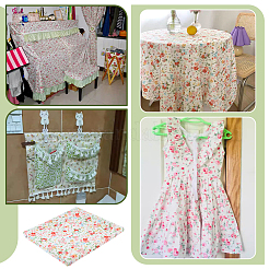 3 m Polyesterstoff mit Blumenmuster&nbsp;DIY-FG0008-78