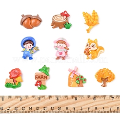 40 Stück 10 Arten undurchsichtige Harz Cabochons&nbsp;RESI-FS0002-17