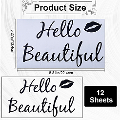 Autocollant décoratif en pvc&nbsp;DIY-WH0308-437C