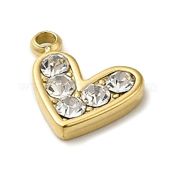 Anhänger aus chirurgischem Edelstahl 316 mit Strass&nbsp;STAS-H189-01D-G