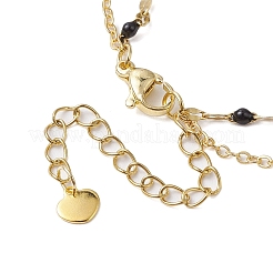 Cavigliere a catena a doppio strato in acciaio inossidabile 304&nbsp;AJEW-AN00632-05