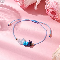 Armband aus geflochtenen Edelsteinen&nbsp;BJEW-JB11013-01