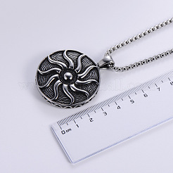 Vintage Punk Hip-Hop 304 Edelstahl Sonnengott Anhänger Halsketten für Männer&nbsp;DQ1886