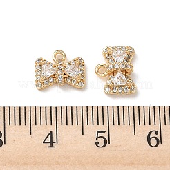 Ciondoli in ottone zirconi chiari micro pavé&nbsp;KK-P355-23G