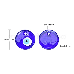 Ciondoli d'occhio malvagi di lampwork fatti a mano&nbsp;X-LAMP-E106-02A