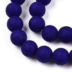 Chapelets de perles en verre opaques&nbsp;X-GLAA-T032-P8mm-MD03