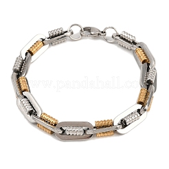 201 Edelstahl-Armbänder mit gedrehter Kette für Damen&nbsp;BJEW-B143-12GP