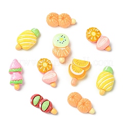70 Stück 7 Stile Frucht-Cabochons aus undurchsichtigem Harz&nbsp;CRES-CJ0001-84