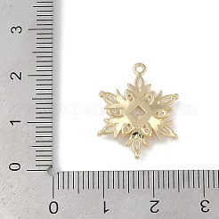 Weihnachtsmotiv Messing Micro Pave Zirkonia Anhänger&nbsp;KK-Z065-01-02G