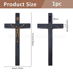 Croix de Pâques avec Jésus&nbsp;DJEW-WH0016-52A
