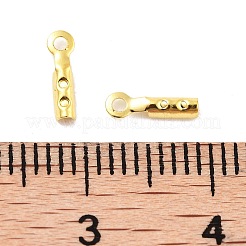 Faltende Crimpenden aus Messing mit Rackbeschichtung&nbsp;KK-P274-03G