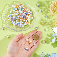 112pcs 7 Farben Glasanhänger&nbsp;PALLOY-DC00036