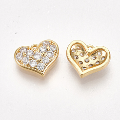 Breloques en laiton et zircone cubique de la saint-valentin&nbsp;KK-S350-375A