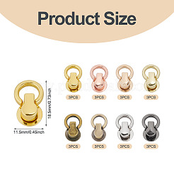 24 fermaglio di sospensione per borsa in lega di 8 colori&nbsp;FIND-TA0009-98