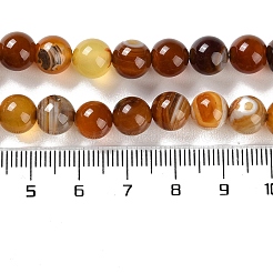 Fili di agata naturale a strisce / fili di agata legati&nbsp;G-Z060-A01-B09