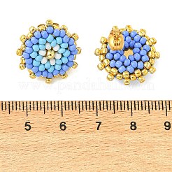 Boucles d'oreilles en perles de rocaille en verre&nbsp;EJEW-MZ00741