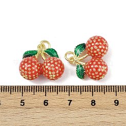 Pendentifs d'émail en laiton &nbsp;KK-H072-18G-16