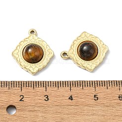 Natürlichen Tigerauge Anhänger&nbsp;STAS-L080-009G-08