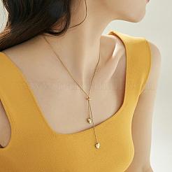 Lasso-Halsketten mit Herz-Quaste aus Edelstahl für Damen&nbsp;FS-WG9133A-01