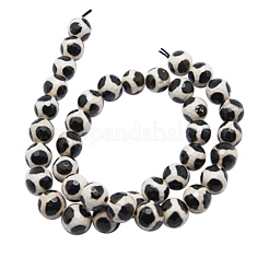 Tibetan style turtle back pattern dzi perlen&nbsp;G-H1454-1