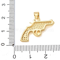 Pendentifs en laiton zircon cubique transparent&nbsp;KK-CBA0009-06G