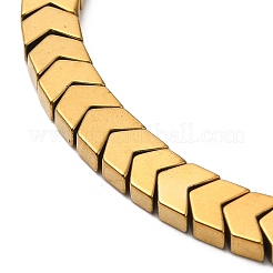 Braccialetti con perline intrecciate a freccia in ematite sintetica non magnetica&nbsp;BJEW-E080-01A
