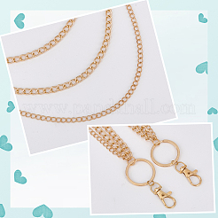 1 pz. Catena intrecciata in lega&nbsp;AJEW-CY0002-25G