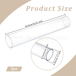 Tube rond rigide en acrylique transparent&nbsp;AJEW-WH0324-76D