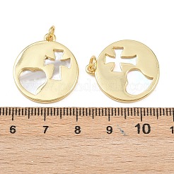 Pendentifs en coquille naturelle&nbsp;KK-L251-44G-A