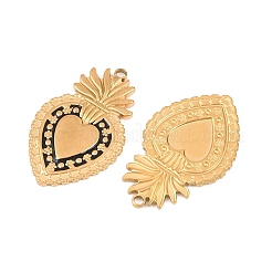304 Edelstahl-Emaille-Anhänger&nbsp;STAS-K293-33G