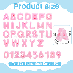 36pcs 36 Arten europäische Acrylperlen&nbsp;OACR-PH0004-78