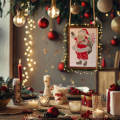 1 x Schablone zum Zeichnen und Malen mit ausgehöhlten Weihnachtstieren&nbsp;DIY-MA0006-13
