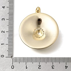 Pendentifs en laiton zircon cubique transparent&nbsp;KK-C255-30G