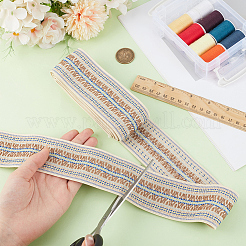 2.5 Yards elastisches Jacquard-Polyesterband im Ethno-Stil&nbsp;OCOR-GF0005-85A