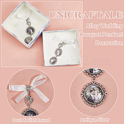 Pendentif de décoration de bouquet de mariage en alliage&nbsp;PALLOY-UN00011