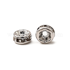 Gestellbeschichtung Messing Kristall Strass Unterlegscheibe Space Beads&nbsp;RB-D303-P