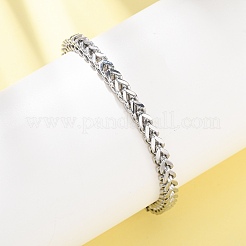 Panzerkettenarmbänder aus 304 Edelstahl für Damen und Herren&nbsp;BJEW-F529-07P