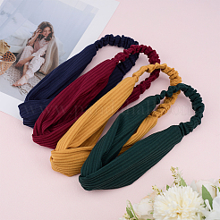 4 Stück elastische Stirnbänder aus Polyester in 4 Farben.&nbsp;OHAR-DJ0001-23A