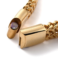 Bracelets en chaîne de blé en acier inoxydable 304&nbsp;BJEW-P263-C01-G