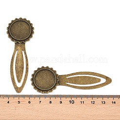 20 mm Träger Lesezeichen Fassungen für Cabochon&nbsp;X-PALLOY-S033-40AB-NR