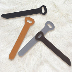 24 pz 4 colori similpelle cerniera tirante di ricambio per linguetta per accessori di riparazione borse bagagli&nbsp;DIY-GF0011-62B