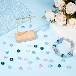 200 Stück transparente handgefertigte Bunte Malerei-Perlen&nbsp;LAMP-HS0001-10
