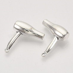 Tibetischer stil Aluminium Anhänger & Charms&nbsp;TIBEP-T009-22AS-RS