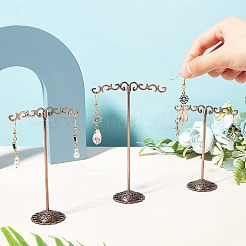 Set di espositori per orecchini con placcatura in ferro pieno&nbsp;EDIS-FG0001-29