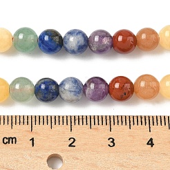 Chakra natürliche gemischte Edelsteinperlenstränge&nbsp;G-P574-A03-6mm