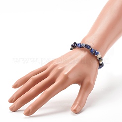 Bracelets extensibles en perles de sodalite naturelles pour enfants&nbsp;BJEW-JB06388-03