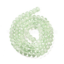 Brins de perles de verre de peinture de cuisson transparente&nbsp;DGLA-A034-T6mm-D10