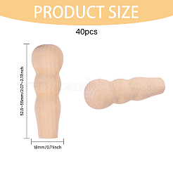10 marionnettes en bois non pêchées&nbsp;FIND-WH0148-358