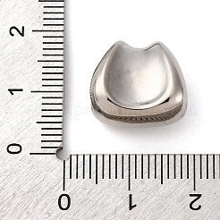 Cuentas europeas de latón con micropavé de circonitas cúbicas transparentes.&nbsp;KK-P308-50P