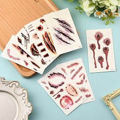 27 Stück entfernbare temporäre Narbentattoos&nbsp;DIY-SP0005-66B